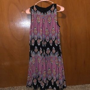 Nicole Miller size 6 purple printed dress